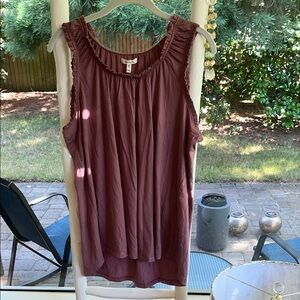 Maurices Red Ruched Blouse